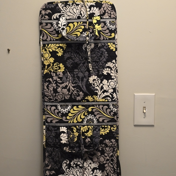 Vera Bradley Retired Black and Yellow Floral Travel Bag - Picture 2 of 12